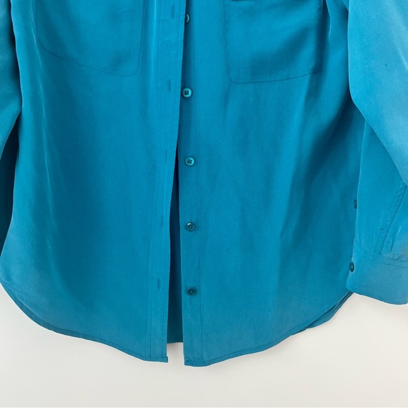 Equipment silk blouse button up shirt with pockets XS - Picture 4 of 9